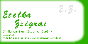 etelka zsigrai business card